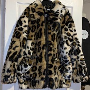 Express Faux Fur Coat